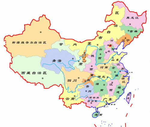 海南在中国地图的位置,中国地图