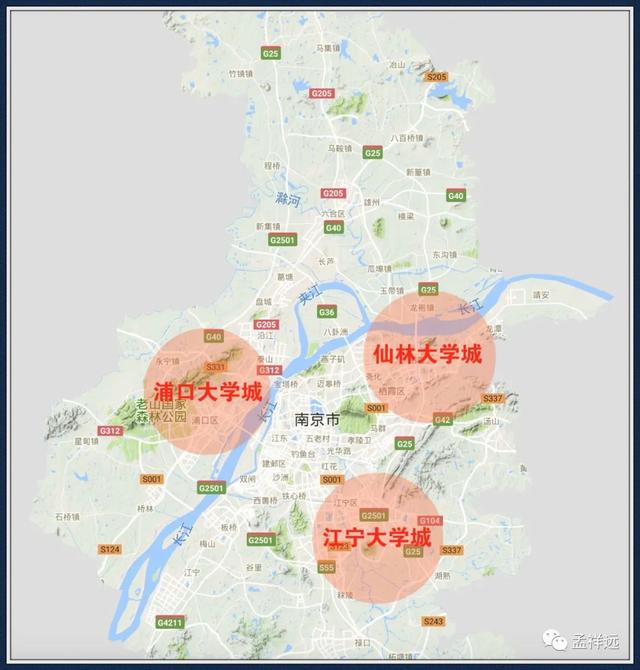 南京几个区的分布图,南京有多少个区分别叫什么